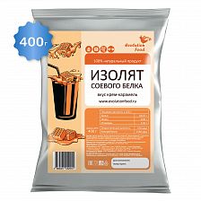 Изолят соевого белка со вкусом крем-карамель / 400 г / Evolution Food