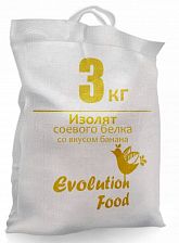 Изолят соевого белка со вкусом Банан / мешок 3кг / Evolution Food